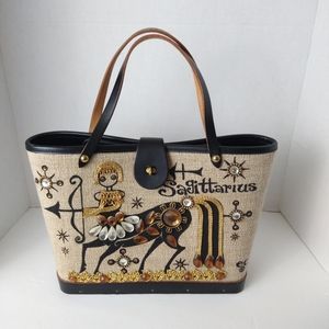 Collins of Texas Vintage Sagittarius Zodiac Purse